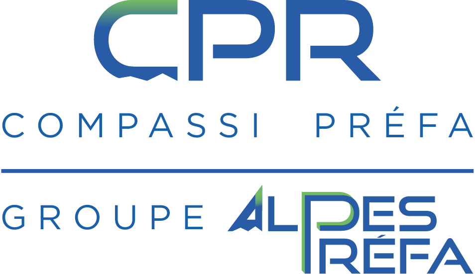 logo 'CPR' d'Alpes Préfa